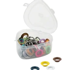 Prym Ösen mit Scheiben Bunt, Ø 14 mm, in Herzbox