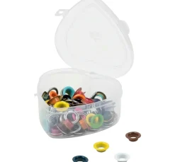 Prym Ösen mit Scheiben Bunt, Ø 11 mm, in Herzbox