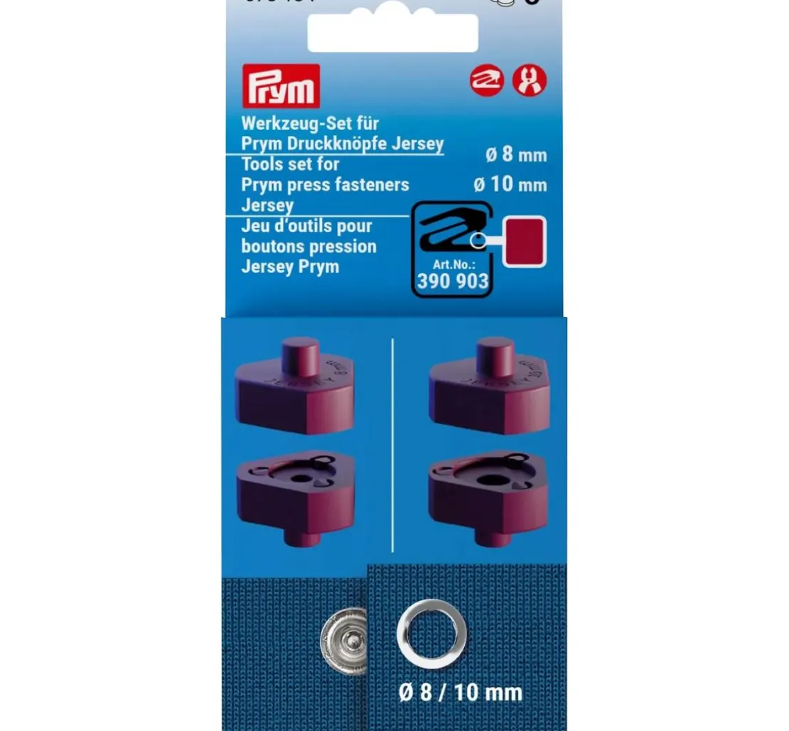 Prym Werkzeug-Set für Prym Druckknöpfe Jersey, 8 und 10 mm
