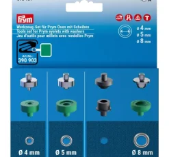 Prym Werkzeug-Set für Prym Ösen mit Scheiben, 4, 5 und 8 mm
