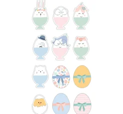 Puffy Sticker "Funny Eggs"