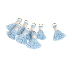 Quaste mit Öse, 8 Stück, 15 mm