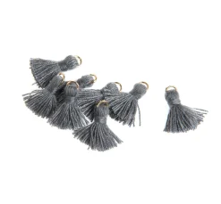Quaste mit Öse, 8 Stück, 15 mm