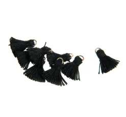 Quaste mit Öse, 8 Stück, 15 mm