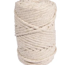 Recycling Garn mit Goldfaden, Ø 4mm