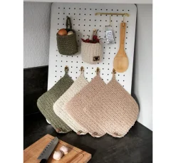 Recycling Garn mit Goldfaden, Ø 4mm