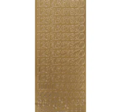 Reliefsticker "Ziffern"