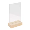 Rico Design Holzaufsteller mit doppelter Acrylscheibe, 13 x 18 cm