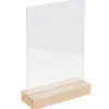 Rico Design Holzaufsteller mit doppelter Acrylscheibe, 10 x 15 cm