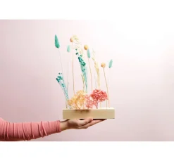 Rico Design Holzständer für Trockenblumen, 21 x 4 x 5 cm