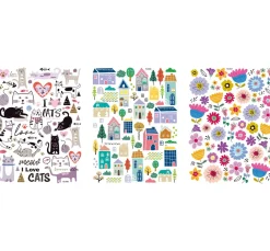 Rub On Transferfolie "Flower Cat"