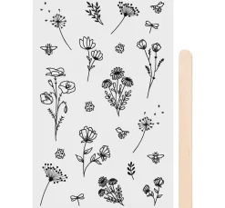 Rubbel-Sticker "Blumen"