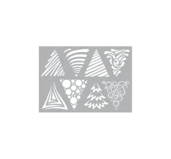 Schablone "Art Christmas Trees"