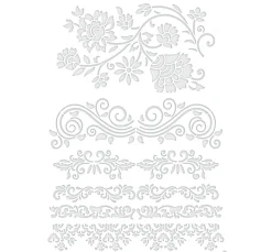 Schablone "Barocke Bordüren", A4