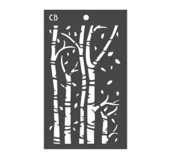 Schablone "Birch trees"