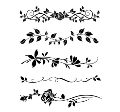 Schablone "Blumenranken"