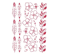 Schablone "Boho Floral"
