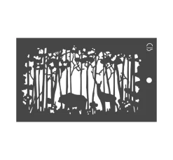 Schablone "Deer forest"