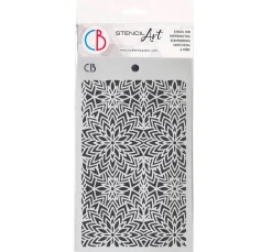 Schablone "Elegance of Blue - Snowflake Balls"