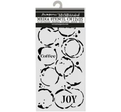 Schablone "Furry Friends - Coffee Prints"