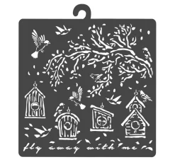 Schablone "Garden -Nistkasten"