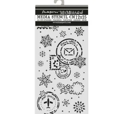 Schablone "Gear up for Christmas - Snowflakes"