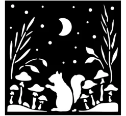 Schablone "Herbarium Silvae - Squirrel"