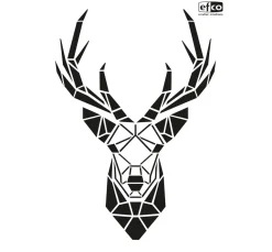 Schablone "Hirschkopf Trophäe"