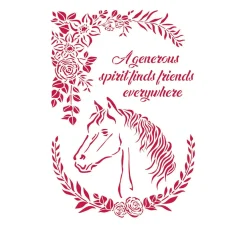 Schablone "Horse Love"