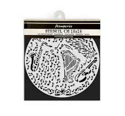 Schablone "Music", Violin and Trumpet