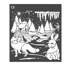 Schablone "Nordic landscape"