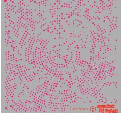 Schablone "Punkte Radius", 15x15cm