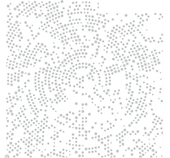 Schablone "Punkte Radius", 15x15cm