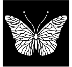 Schablone "Quiet Days - Butterfly"