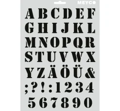 Schablone "Saloonschrift"