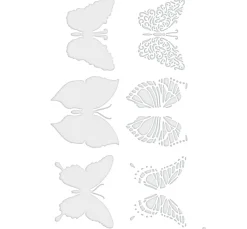 Schablone "Schmetterlingsmotive", A4