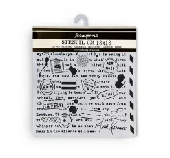 Schablone "Shabby Rose - Writings"