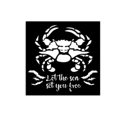 Schablone "Silent Sea - Crab", 12x12cm