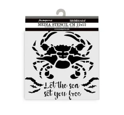 Schablone "Silent Sea - Crab", 12x12cm