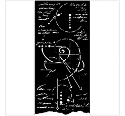 Schablone "Silent Sea - Fossil", 12x25cm