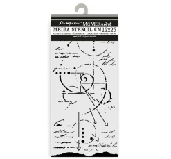 Schablone "Silent Sea - Fossil", 12x25cm