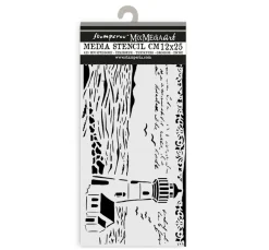 Schablone "Silent Sea - Lighthouse", 12x25cm
