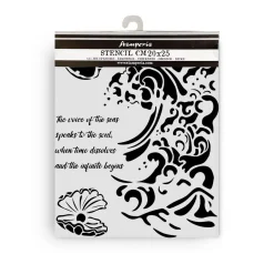 Schablone "Silent Sea - Wave and Shell"