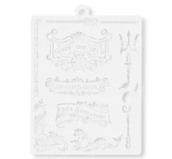 Schablone "Songs of the Sea - Plates and trident"