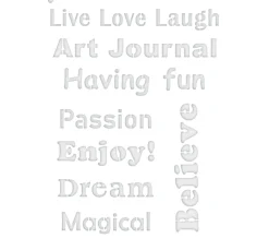 Schablone "Sprüche", A5