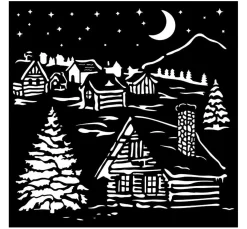 Schablone "The Owl's House - Cottage"