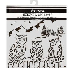 Schablone "The Owl's House - Owls"