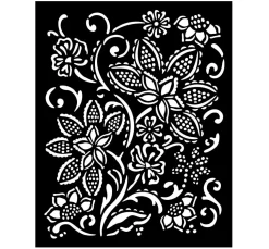 Schablone "Timeless - Batik Flowers"