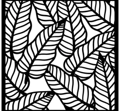 Schablone "Tropische Blätter"