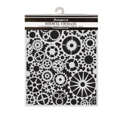 Schablone "Voyages Fantastiques - Gears Pattern"